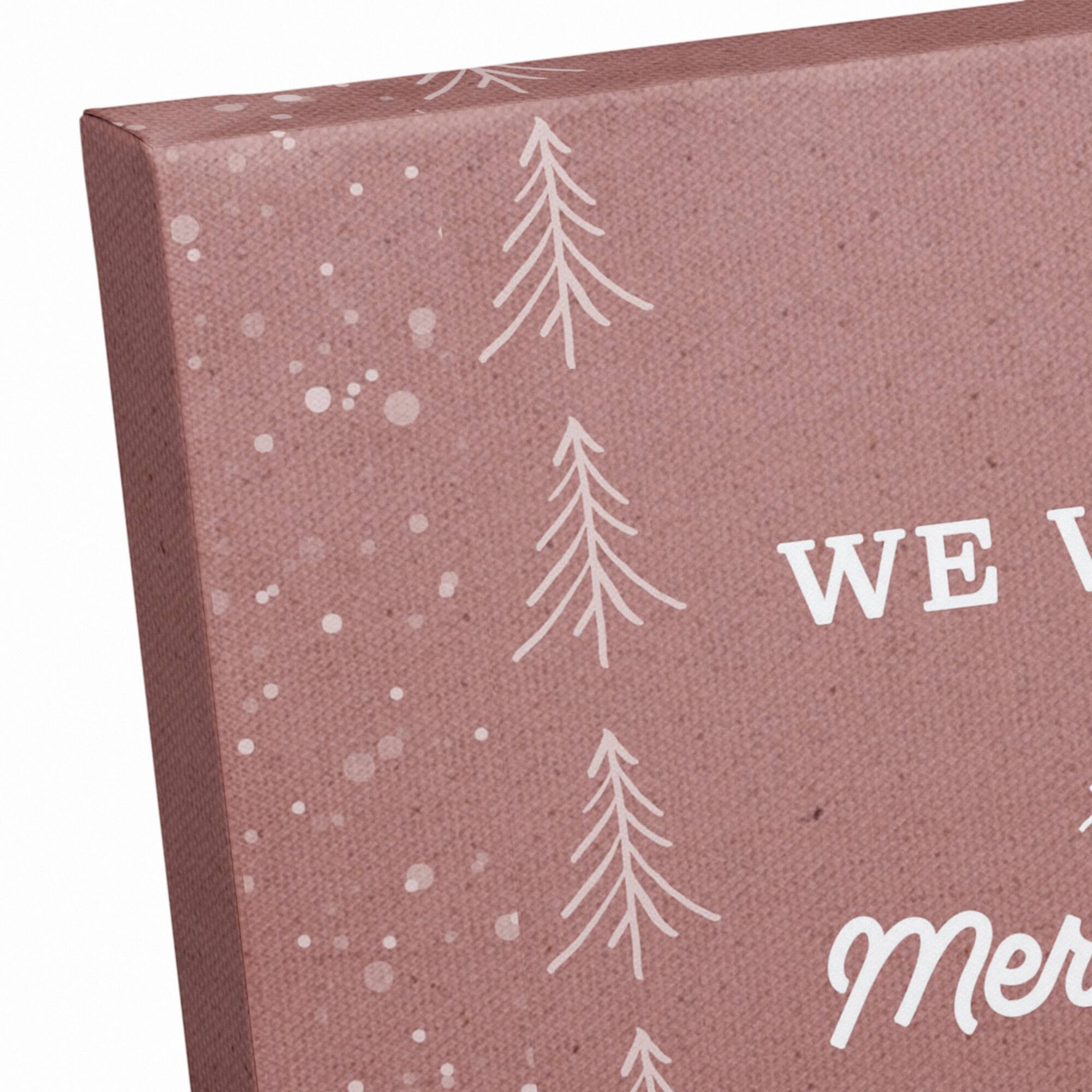 We Wish You a Merry Christmas Canvas Wall Art